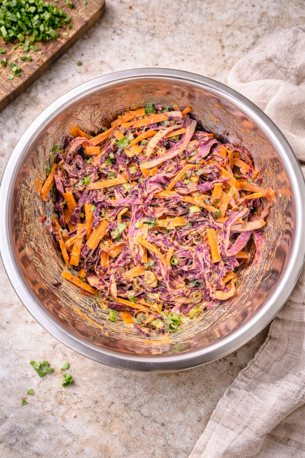 Peanut Chili Crisp Slaw